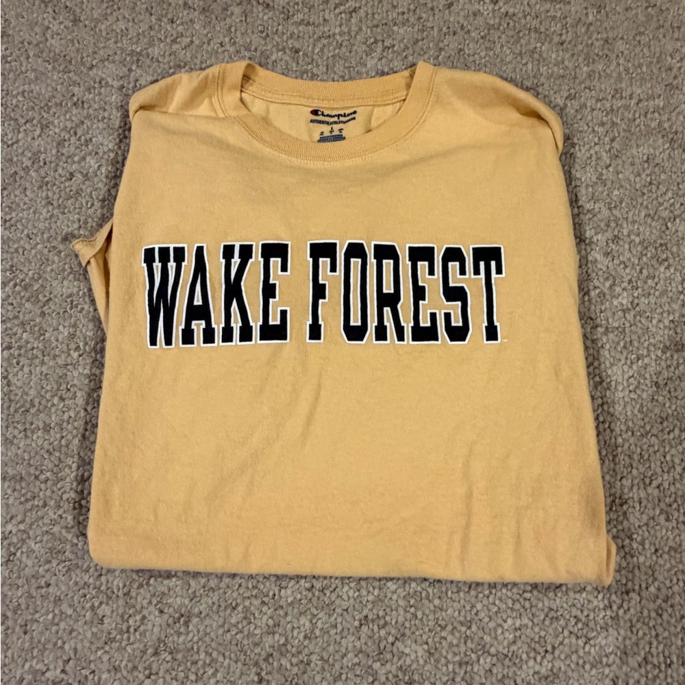 Champion Gold Wake Forest Tee Shirt